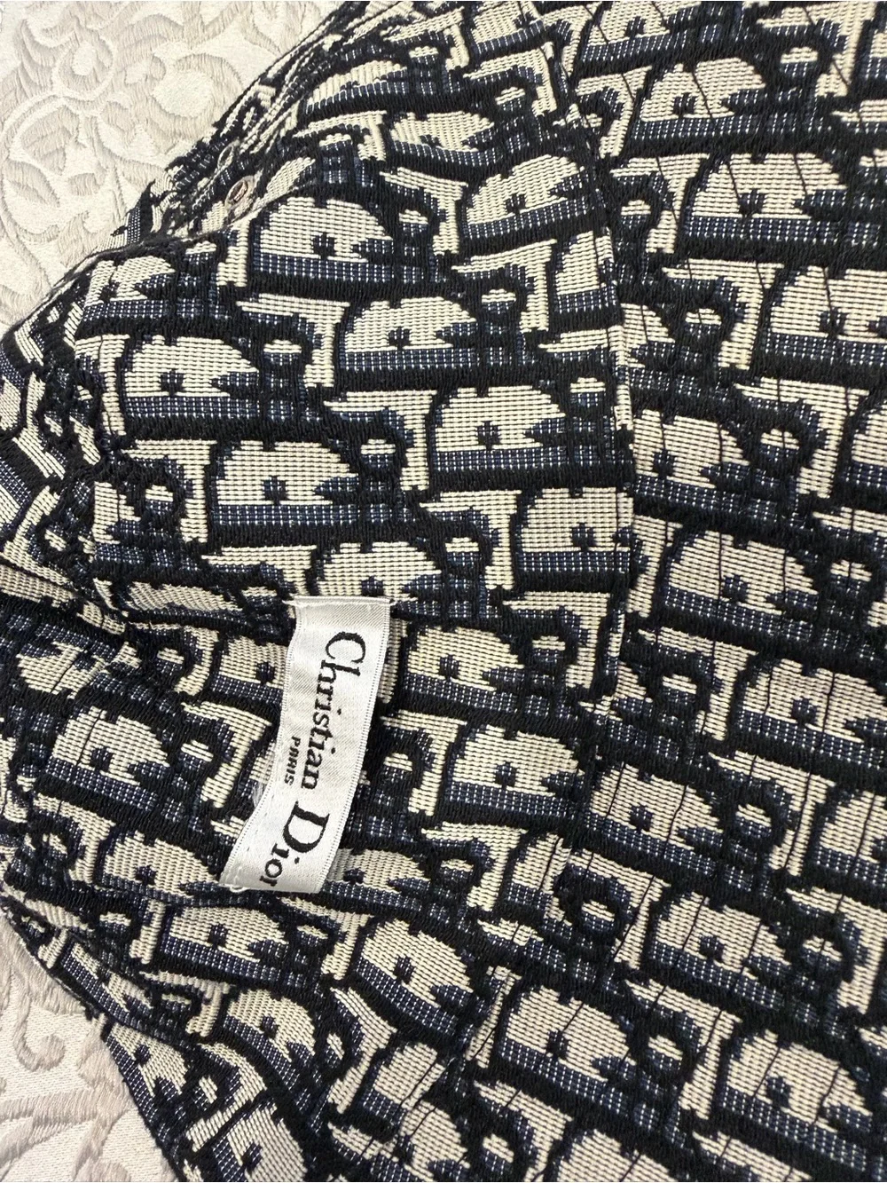 Dior Black and White Monogram women Bucket Hat